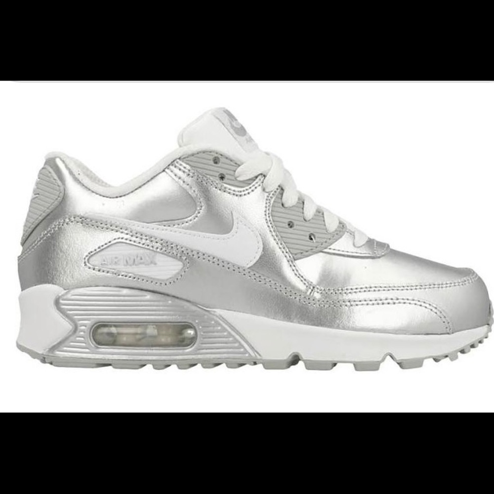 Nike Air Max 90 Metallic Silver Sneakers